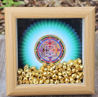 Tranh để bàn mandala Kalachakra mẫu 2